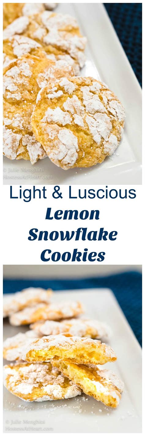 Lemon Snowflake Cookies From Scratch