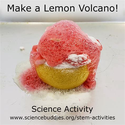 lemon volcano science project