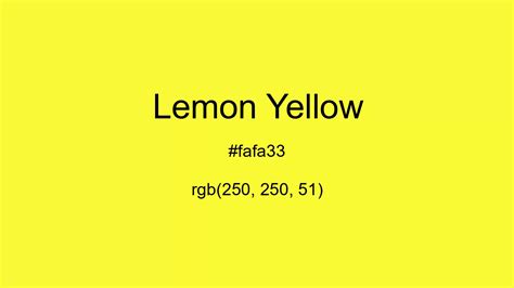 lemon yellow rgb code