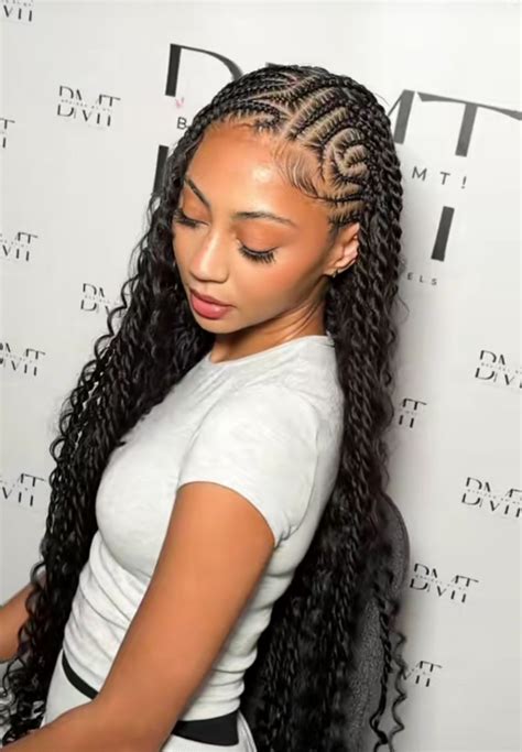 Lemonade Braids With Curls