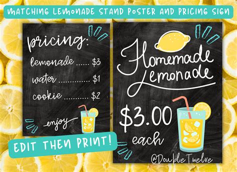 Lemonade Stand Prices