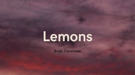 Lemons With Cavetown Lyrics