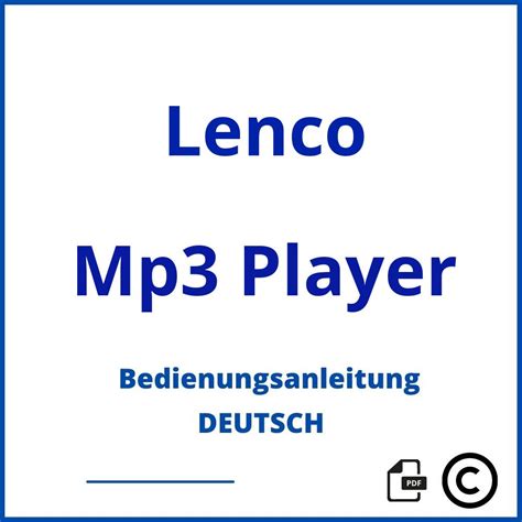 Lenco Mp3 Player Manual