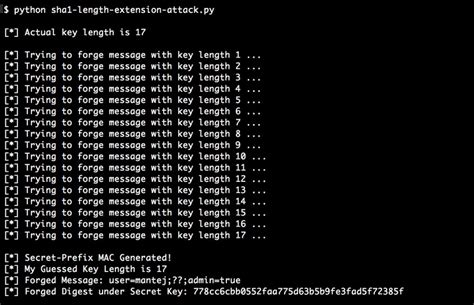 Length Extension Attack Sha1 Python