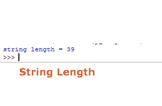 length function of string in python