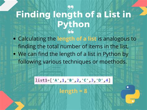 length of list syntax in python