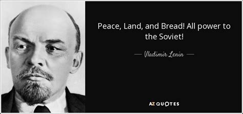 lenin promising land peace and bread