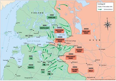 leningrad world war 2 map