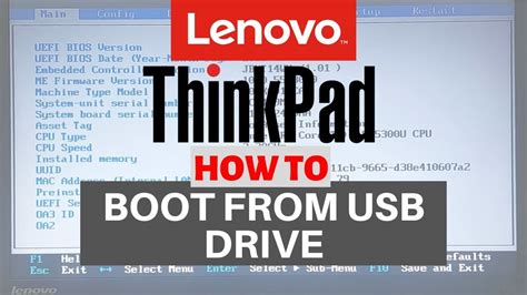 lenovo bios update bootable usb