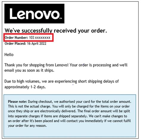 lenovo customer service email