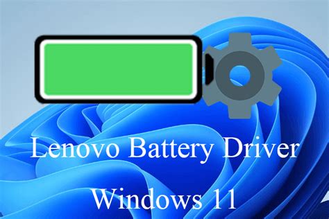 lenovo laptop battery driver update
