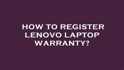 lenovo laptop warranty registration singapore