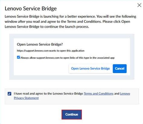 lenovo service bridge not opening 2023