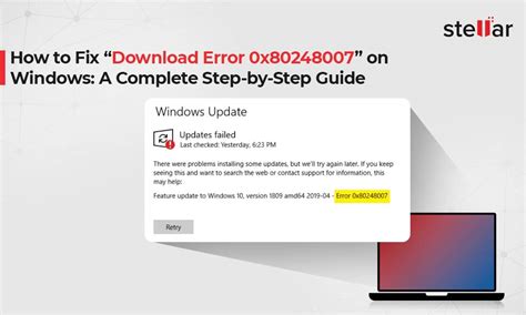 lenovo system update error 0x80248007