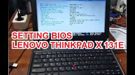 lenovo thinkpad x131e bios update