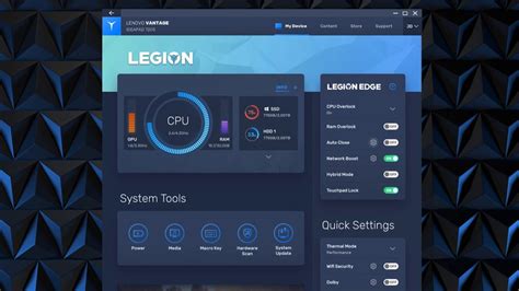 lenovo vantage gaming feature
