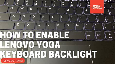 lenovo yoga enable backlight keyboard