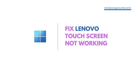 lenovo yoga touch not working