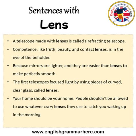 Lens Example In A Sentence