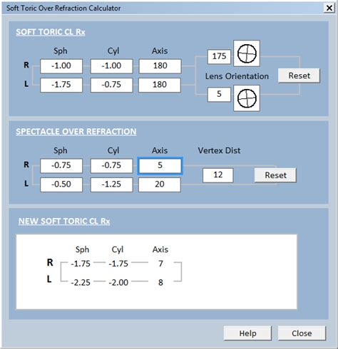 Lens Refraction Calculator