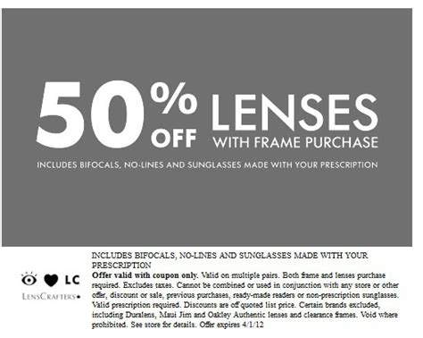 lenscrafters glasses near me coupons