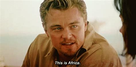 leonardo dicaprio africa movie