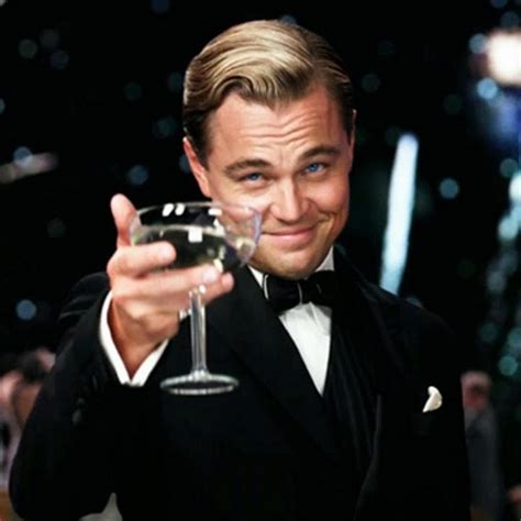 leonardo dicaprio toast image