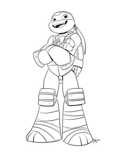 Leonardo Tmnt Coloring Page