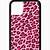 leopard iphone 11 case pink
