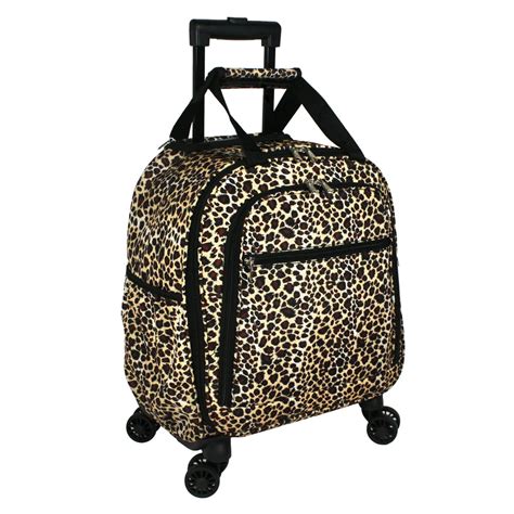 leopard print carry on luggage