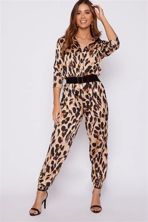 leopard print jumpsuit topshop