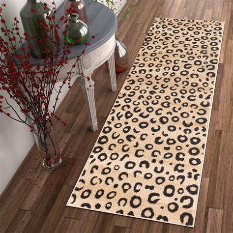 Leopard Print Runner Rug Leopard print rug, Printed rugs, Leopard