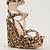 leopard print wedge sandals