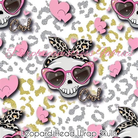 Leopard Head Design Fabric