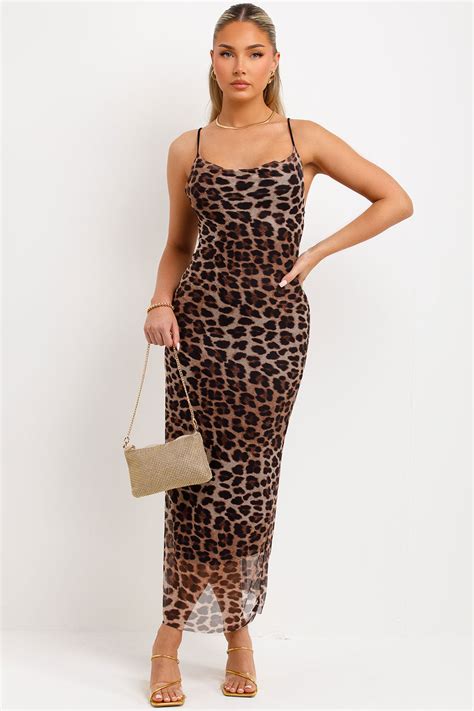 leopard maxi dress