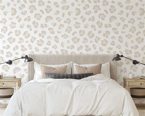Leopard Print Bedroom Wallpaper