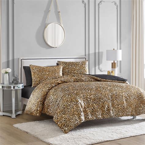 Leopard Print Comforter Set King