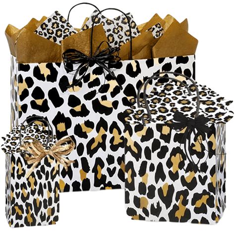 leopard print gift bags