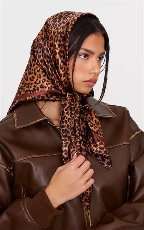Leopard Print Scarf Head Wrap