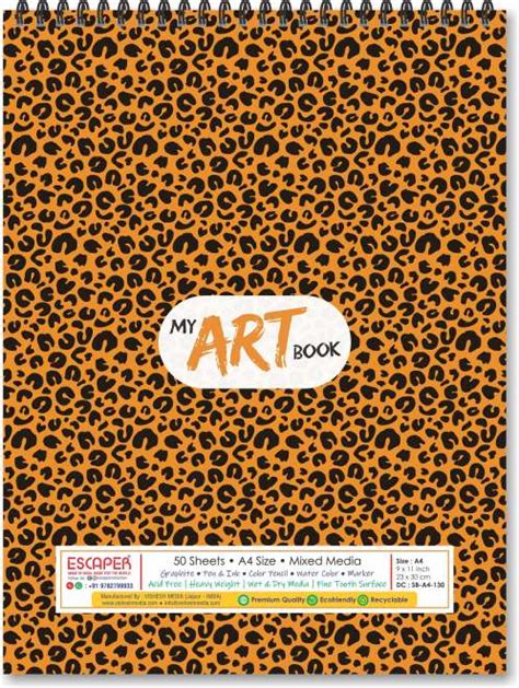 Leopard Sketchbook A4