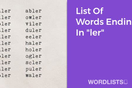Ler Words Definition