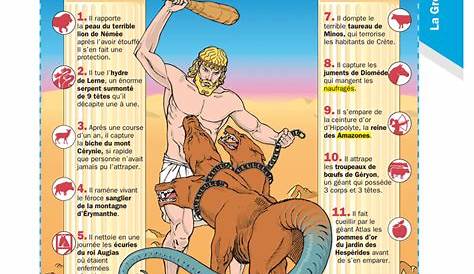 Quels sont les 12 travaux d'Hercule