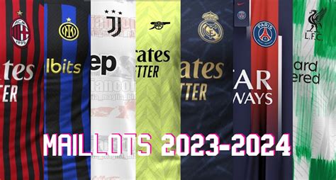 les nouveaux maillots 2023 2024