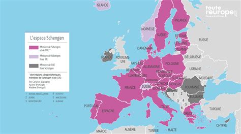 les pays de schengen