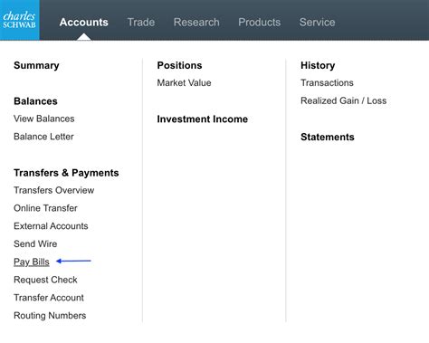 les schwab pay bill