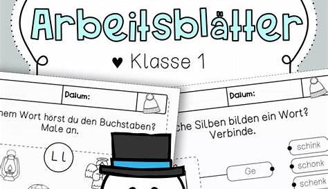 Lese-Mal-Blätter für die 1. Klasse und 2. Klasse – Unterrichtsmaterial