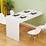 Intercon Small Space TwoTone Rectangular Dining Table with Self