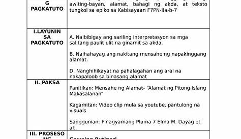 Lesson Plan In Araling Panlipunan Tungkol Sa Kasaysayan Ng Pilipinas