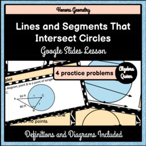 Lesson 2 - Lines And Segments That Intersect Circles