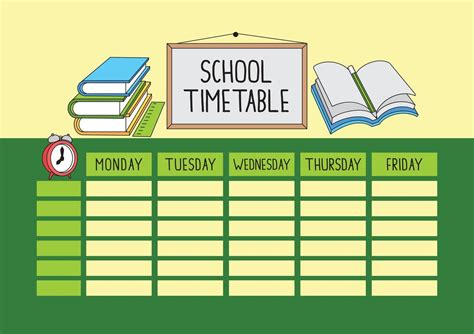 Lesson Schedule Printable